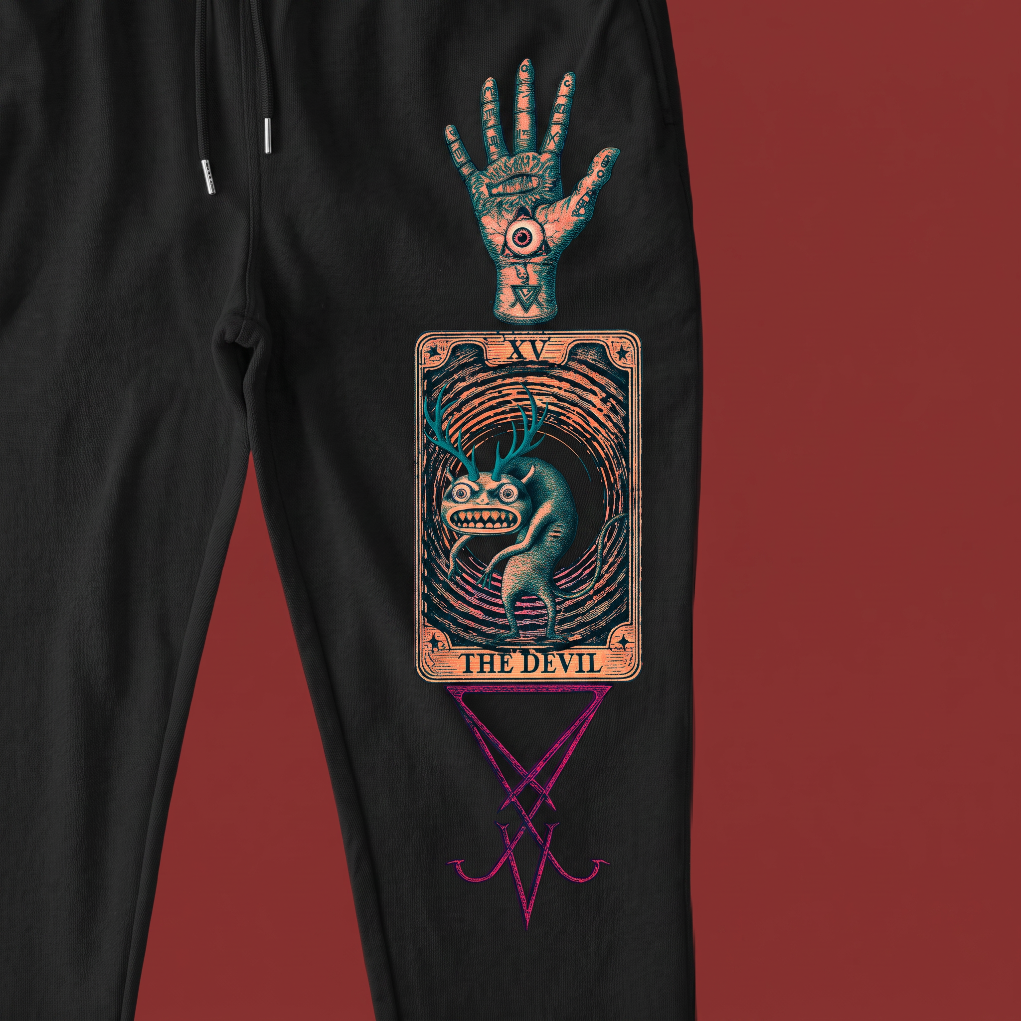The Devil — Sweatpants by Abyzmal Designs — view 2